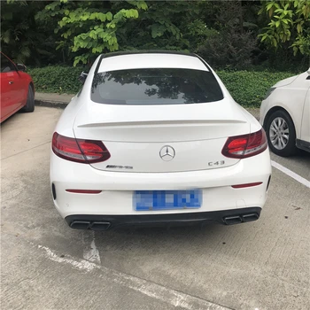 За да Benz W205 C-class coupe Spoiler YC ABS Car Rear Wing Spoiler For Benz W205 two DOOR C180 C250 C350 C63 coupe Spoiler 2017