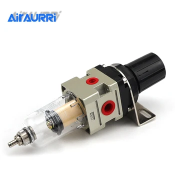 AW2000-02 въздушен филтър парче намаляване на valve регулиране на налягане тип SMC автоматичен дренажен източник на въздуха процесор