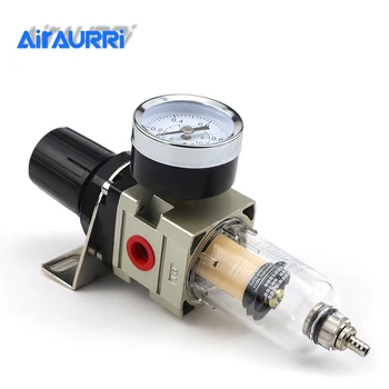 AW2000-02 въздушен филтър парче намаляване на valve регулиране на налягане тип SMC автоматичен дренажен източник на въздуха процесор
