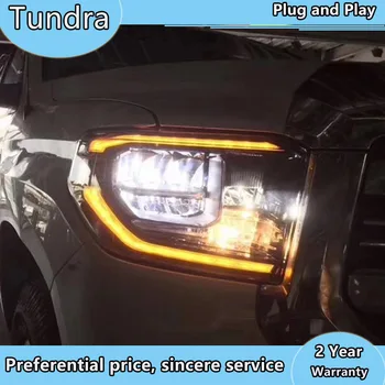 Главоболие лампа за Toyota Tundra-2017 led светлини за Sequoia-2017 led фарове всички led DRL светлини в събирането на