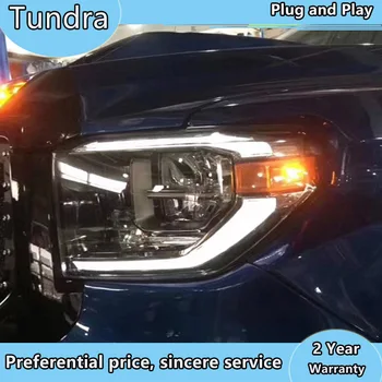 Главоболие лампа за Toyota Tundra-2017 led светлини за Sequoia-2017 led фарове всички led DRL светлини в събирането на