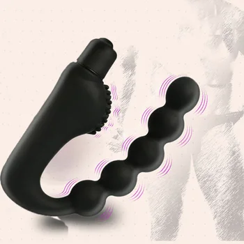 Анален секс магазин вибриращ анален накрайник вибратор от секс играчки анални тапи анални топчета интимни еротични стоки за възрастни секс играчки за жени, мъже гей