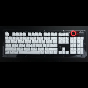 Капак на клавиатурата 104-ключ клавиатура механична клавиатура Crystal Keycap Set Light Предавателни for Cross-Axis Keyboard