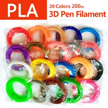 Липсата на замърсяване pla 1.75 mm 20 цвята 3d pen filament pla filament 3d pen pla plastic abs plastic 3d printing filament 3d filament