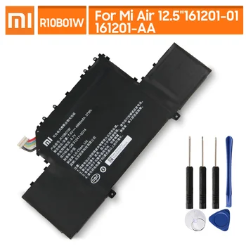 Оригиналната смяна на батерията за Xiaomi Mi Air 12.5-инчов лаптоп 161201-01 161201-AA R10B01W истински батерия 4866mAh