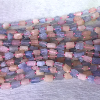 Естествен истински минерални суровини синьо, розово аквамарин beryl Морганит самородно свободна форма свободни груб мат разнообразни мъниста 6-8 мм 05395