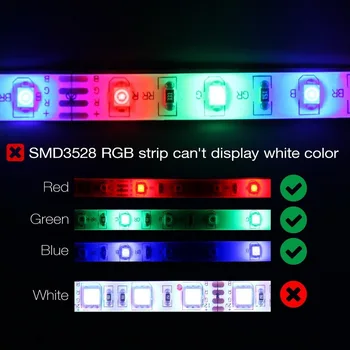 Алекса Google Assistant IFTTT Phone Controlled Wireless WiFi LED Strip SMD2835 12V RGB LED Light Strip+LED Controller+2A 3A Power