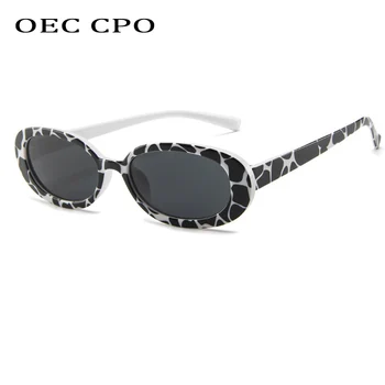 OEC CPO малки овални слънчеви очила Жени реколта реколта кръгли слънчеви очила мъжки женски марка дизайнер на модни очила UV400 O647
