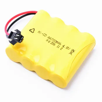 4.8 v 700mah акумулаторна батерия ni-cd за дистанционно управление играчки електрически автомобил 4.8 v nicd ni cd батерия RC лодка модел на кола играчка