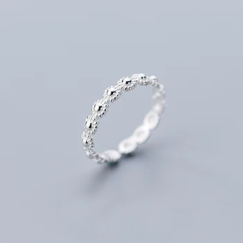 MloveAcc 925 сребро Darling Daisy Flowers пръстен за жени сватба Sun Flower оригинални изискани бижута