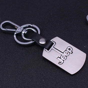 2020 мода метал, кожа кола лого ключодържател пръстен за Jeep ключодържател стайлинг автомобили 4s магазин за подаръци