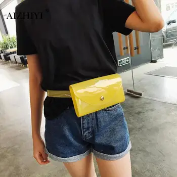 Clear Fashion Beach Belt Marta Пакети Female Summer New 2019 PVC Waist Bag Women Ladies Girls прозрачни желейные отличителни чанти