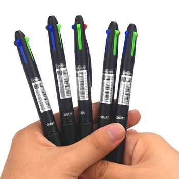 12шт 4-в-1 прибиращи химикалки 4-цветна химикалка писалка многоцветни химикалки за офис ученически пособия студентите деца подарък