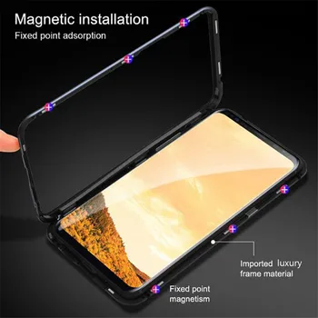 Magneti de vidrio de Metal para Samsung Galaxy S20 Ultra S9 S10 S10e Nota10 9Plus A51 A71 A10 A20 A40 A50 A70 М31 m30s cubierta