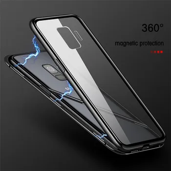 Magneti de vidrio de Metal para Samsung Galaxy S20 Ultra S9 S10 S10e Nota10 9Plus A51 A71 A10 A20 A40 A50 A70 М31 m30s cubierta