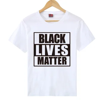 Black Lives Matter Дамски Тениски С Къс Ръкав О-Образно Деколте Памук Летни Тениски, Ежедневни Блузи Плюс Размер Harajuku Ризи