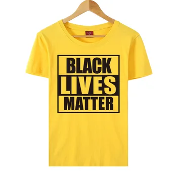 Black Lives Matter Дамски Тениски С Къс Ръкав О-Образно Деколте Памук Летни Тениски, Ежедневни Блузи Плюс Размер Harajuku Ризи