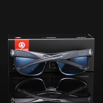KDEAM премахва отблясъците, поляризирани очила Спорт правоъгълник слънчеви очила мъжете неподвластен на времето стил на катерене очила с кутия