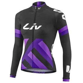Abbigliamento ciclismo invern 2021 LiV pro team дамски зимни термална руното Колоездене Джърси велосипедна облекло МТБ велосипедна яке