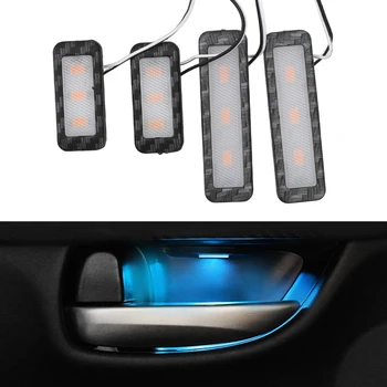 LED RGB Car Ambient Light Mood Welcome Atmosphere Lamp Door Backlight Caravan 4x4 Van Truck Auto Accessories Interior Decoration