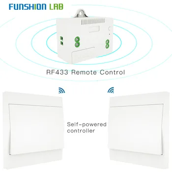 RF433 безжичен ключ няма батерии, дистанционно управление стенен прекъсвач светлина добродетелен, не се изисква инсталация предавател стенните панели.