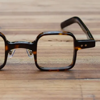 Ръчно изработени старинни малки квадратни ацетатные рамки за очила пълна дограма унисекс очила HP209