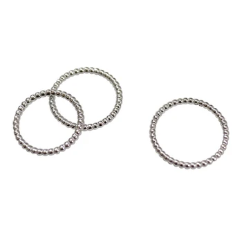 SHANICE 925 сребро мъниста класически дизайн нежна стека пръстени прост стека штабелируемые вечността група пръстени