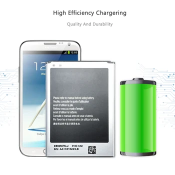 Батерия за мобилен телефон за Samsung Galaxy Note 2 N7100 N7102 N719 N7105 N7108D NOTE2 смяна на батерията 3100mAh EB595675LU