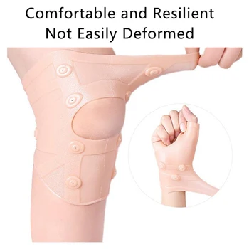 1 компл. магнитна поддръжка на компресия на коляното ръкави за артрит бягане, баскетбол, спорт, облекчение на болки в ставите, възстановяване след травми