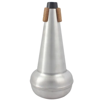 1бр лек тренировъчен тромбон директен тъпо ауспуси Sourdine алуминий за виола тенор тромбон сребро