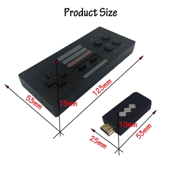 4K USB HDMI видеоигровая конзола за вграден 900 класически игри ретро мини безжична 8-битов контролер двойни плеъри TV out за NES игри