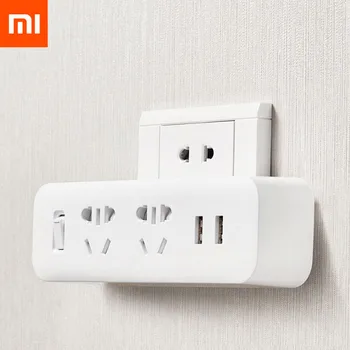 Xiaomi Mijia Power Strip Converter Portable Plug Travel Adapter for Home Office 5V 2.1 A 2 2 USB изхода Fast Charging Socket