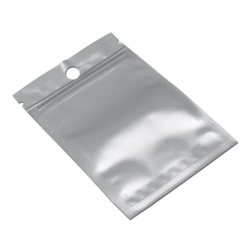 Вземане 100pcs Gold / Clear Zipper Plastic Packing Bag Самостоятелно Seal Zip-Lock Ziplock Packaging Bag Hang Hole Bag Polybag For Accessories