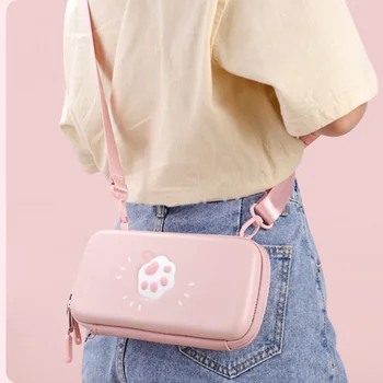 Сладко розово котка чанта за Nintendo Switch чанта за съхранение калъф за Nintendo Switch Lite Bag Nintend Switch Game Аксесоар