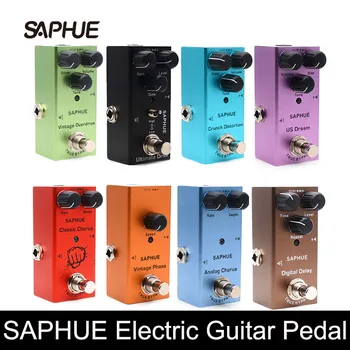 SAPHUE Electric Guitar Pedal Vintage Overdrive/Distortion Крънч/Distortion/US Dream/Classic Припев/Vintage Phase/Digital Delay