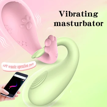 Силиконови чудовище вибратор приложение безжично дистанционно управление за G-точката масаж 8 честота игра за възрастни Секс Играчки за жени