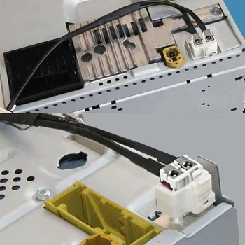 SPEEDWOW автомобилна антена с усилвател на сигнала усилвател на сигнала FAKRA II радиоантенна с усилване адаптер 12V автоаксесоари за Audi VW Skoda