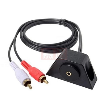 MP3 AUX input flush mount 2RCA phono to female 3,5 мм жак удължителен кабел 1M 2M