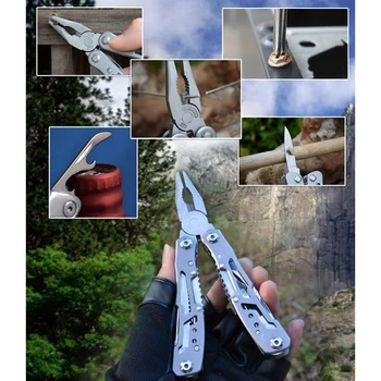 Тактически мулти-инструмент pocket нож, клещи, сгъваеми клещи мини преносими сгъваеми клещи, ремонт на велосипеди, открит нож за оцеляване инструменти