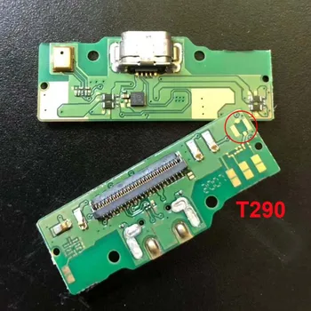 10 бр./лот USB зареждане dock - порт такса гъвкав кабел с микрофон за Samsung Galaxy Tab A 8.0 2019 SM-T290 T290 T295