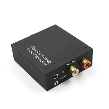 3,5 мм цифров коаксиален optical Toslink аналогов L/R RCA аудио конвертор се приспособяват + оптичен кабел, Bluetooth ACEHE Single