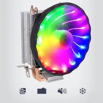 Мед Heatpipe CPU Охладител за Aurora Light Cooling Fan 90 мм, с RGB LGA 2011 радиатор радиатор