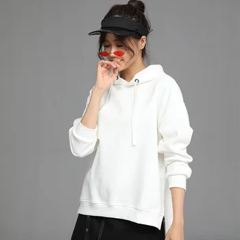 2020 New Ladies Hoodies for Women Fleece Female Winter Solid Color Casual Sweatshirt