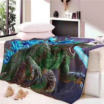 Сън одеяло Супер меки животни на динозаврите кадифе плюш хвърли едно одеяло, за деца, възрастни плажна кърпа покривки за пътуване CB71