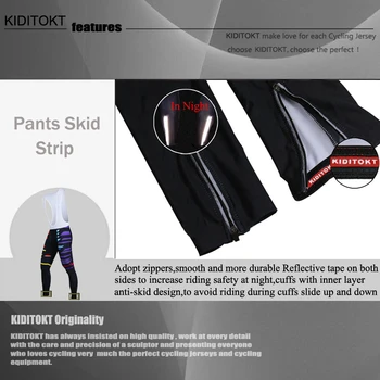 KIDITOKT 2020 анти-ултравиолетово удароустойчив състезателни пътен колоездене Колоездене плътни МТВ велосипед панталони за мъже