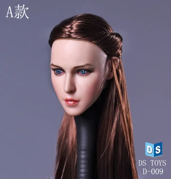 1/6 дамски главата вае дълга плетена коса за Фи-cen Hot Toys женската фигура