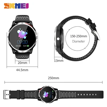 SKMEI Men Smartwatch Blood Кислород Blood Pressure мъжки умен часовник Heart Rate Message Display Мъжки спортни часовници reloj mujer W3