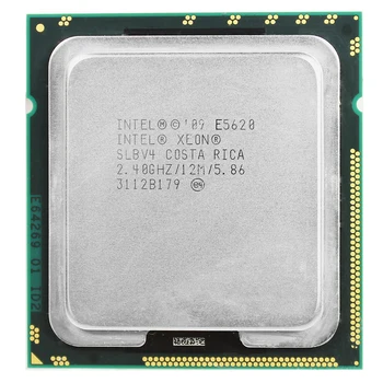 Intel xeon E5620 SLBV4 CPU 2.4 G / 12M/5.86 4 core 8 thread 1 година гаранция