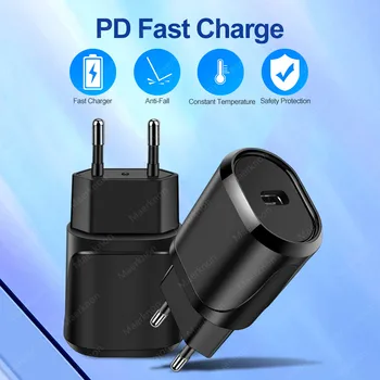 PD 18W Fast Charging C Usb Charger For iphone 12 Mini Pro MAX 12 11 Xr Xs X 8 Plus PD Charger For iPad air 4 2020 IPAD pro