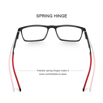 MERRYS DESIGN Men Късогледство Рецепта Eyeglasses Sport Glasses Frame ацетатная дограма за алуминиеви крака със силиконов връх виска S2270